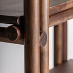 Librería Hambye — Madera de acacia marrón