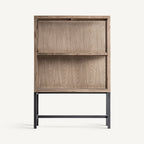 Libreria modular Bern — Madera de pino reciclado marrón