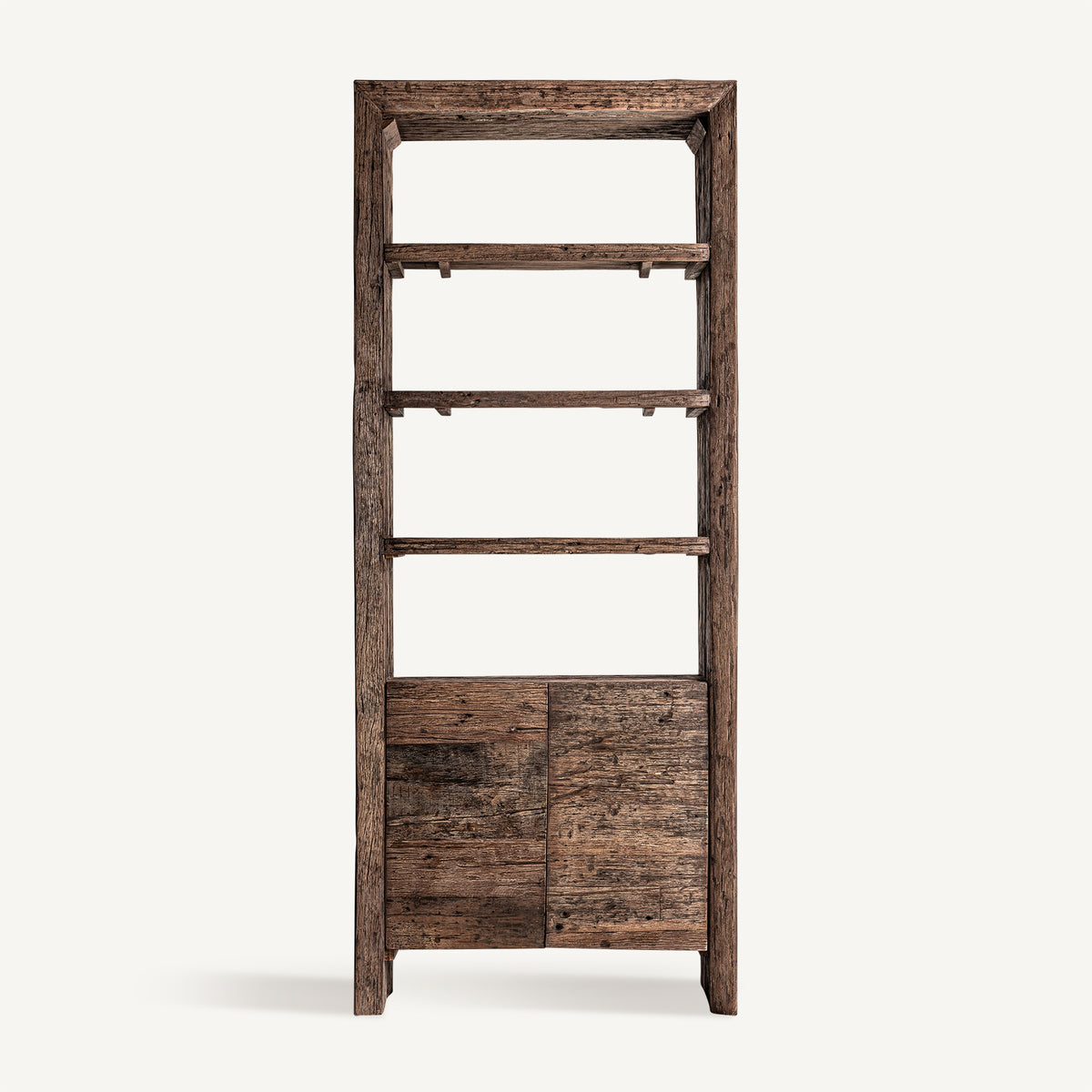 Librería Samsun — Madera recuperada marrón