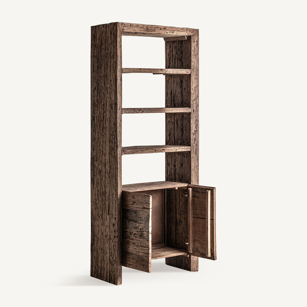 Librería Samsun — Madera recuperada marrón