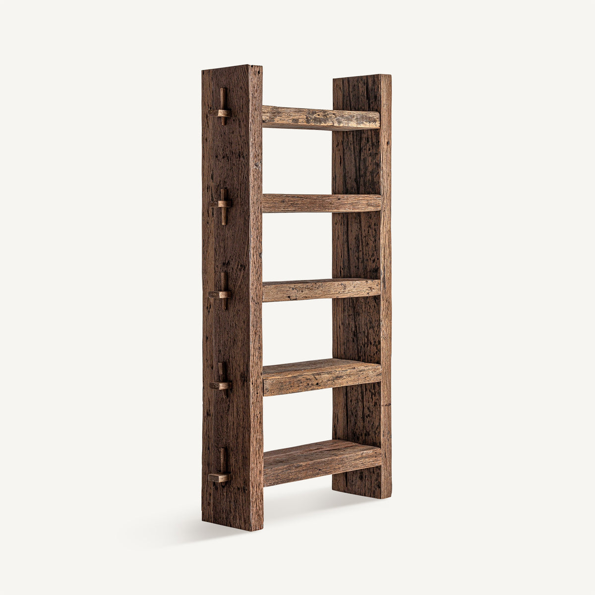 Librería Walding — Madera recuperada marrón