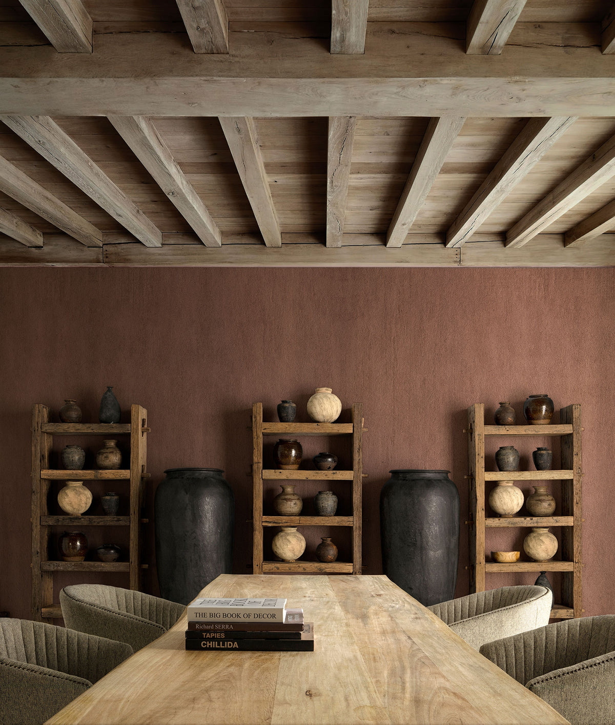Librería Walding — Madera recuperada marrón