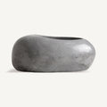 Macetero Biron — Terrazo gris brillo