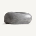 Macetero Biron — Terrazo gris brillo