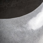 Macetero Biron — Terrazo gris brillo