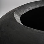 Macetero Gloria — Cemento negro