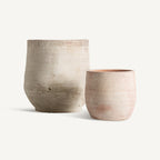 Macetero J/2 — Arcilla beige