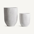Macetero J/2 — Terracota blanco roto