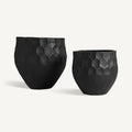 Macetero J/2 — Terracota negro