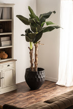 Macetero J/2 — Terracota negro