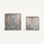 Macetero J/2 — Terracota tonos neutros patina