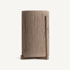 Macetero Jacquard — Madera de mango marrón