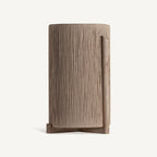 Macetero Jacquard — Madera de mango marrón