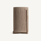 Macetero Jacquard — Madera de mango marrón