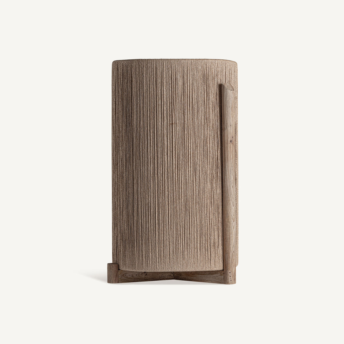 Macetero Jacquard — Madera de mango marrón