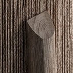 Macetero Jacquard — Madera de mango marrón