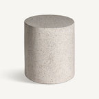 Mesa auxiliar Albenga — Terrazo blanco