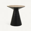 Mesa auxiliar Arusa — Madera suar negro envejecido