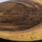 Mesa auxiliar Arusa — Madera tropical negro envejecido