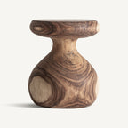 Mesa auxiliar Bezaha — Madera suar marrón