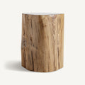 Mesa auxiliar Bouira — Madera suar marrón natural