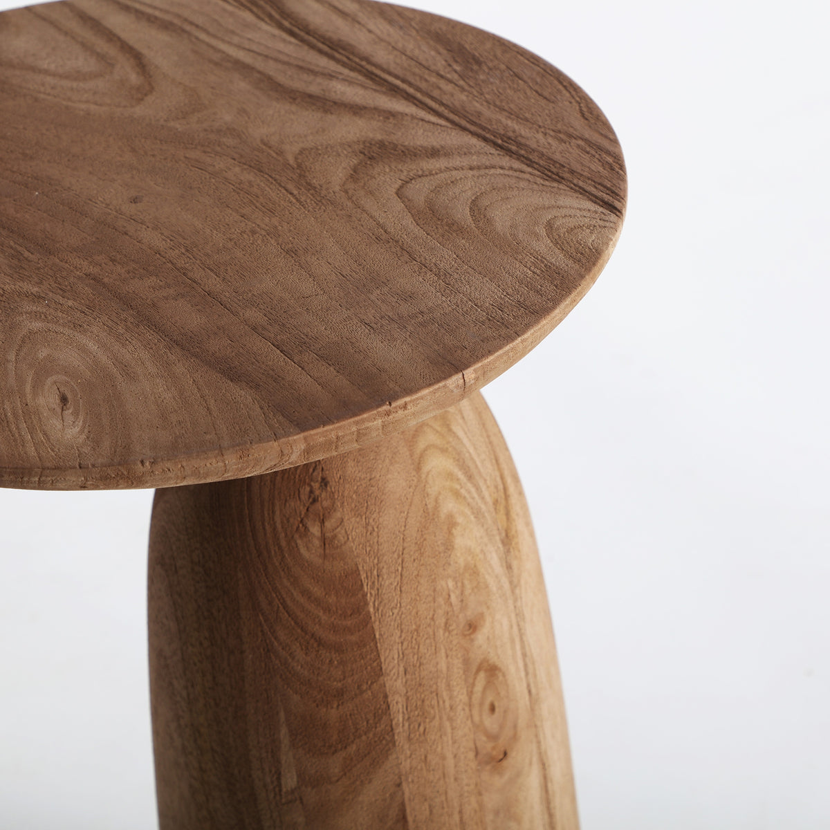 Mesa auxiliar Breil — Madera de mango marrón claro
