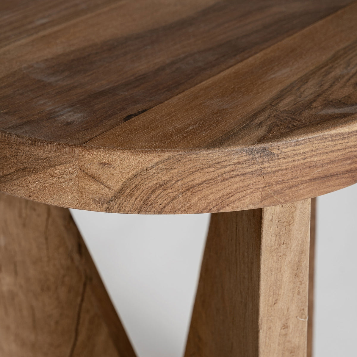 Mesa auxiliar Cotard — Madera recuperada marrón