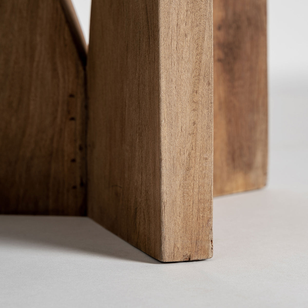 Mesa auxiliar Cotard — Madera recuperada marrón