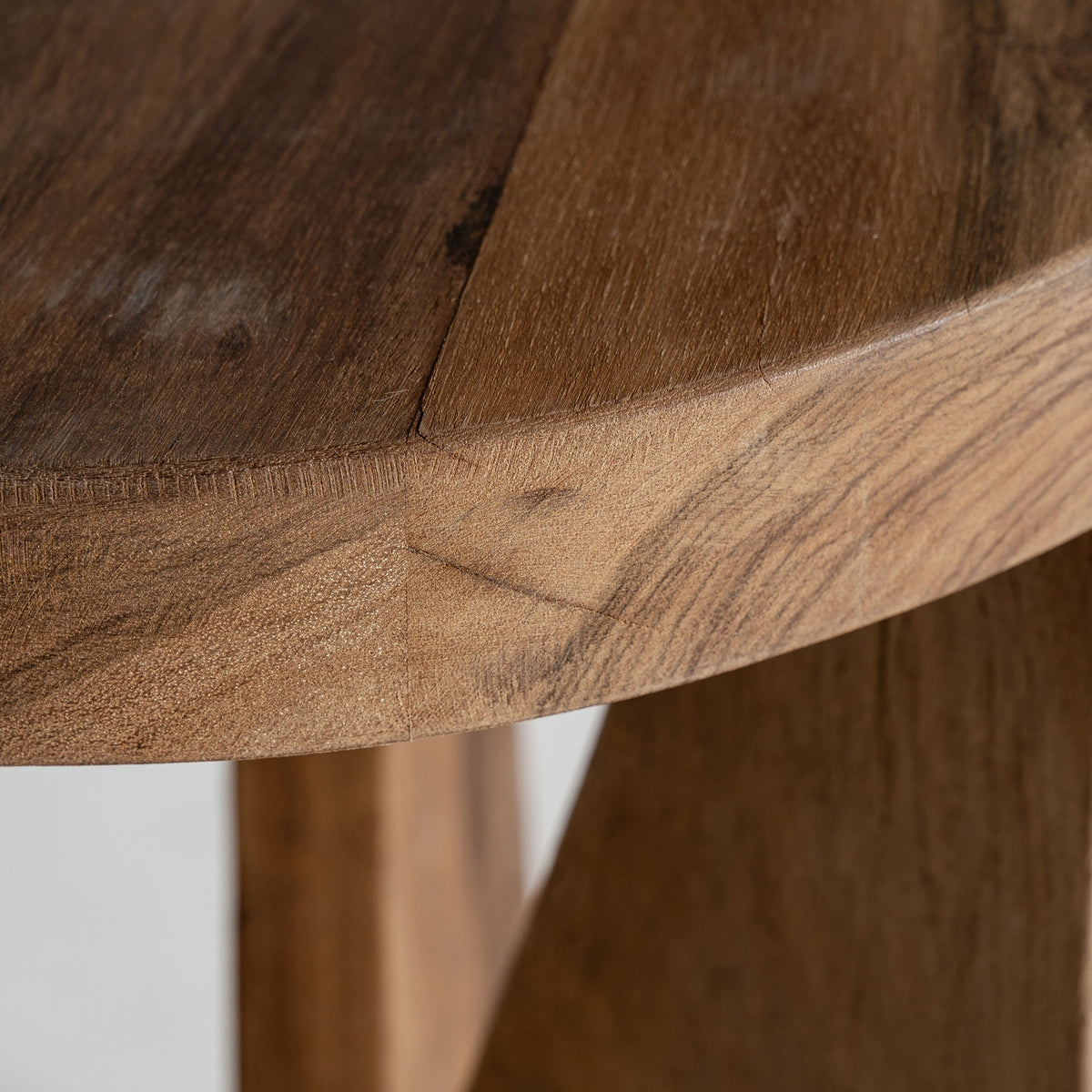 Mesa auxiliar Cotard — Madera recuperada marrón