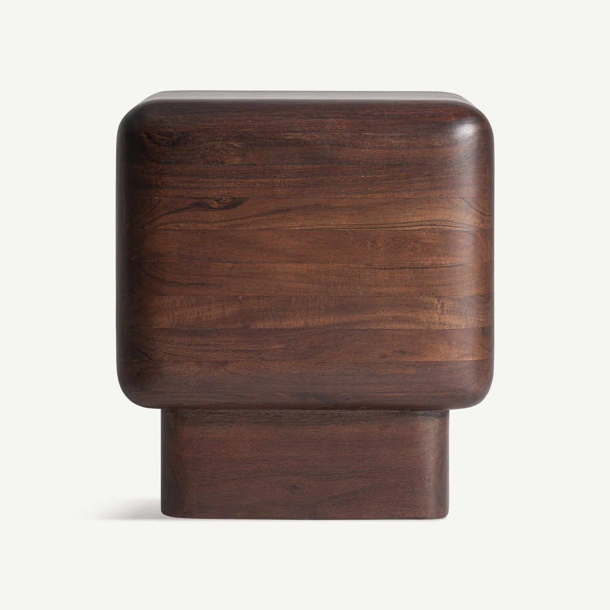 Mesa auxiliar Flers — Madera de acacia marrón