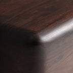 Mesa auxiliar Flers — Madera de acacia marrón