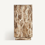Mesa auxiliar Grov — Mármol beige