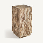 Mesa auxiliar Grov — Mármol beige