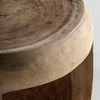 Mesa auxiliar Krania — Madera suar marrón