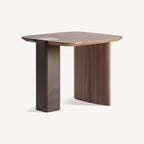 Mesa auxiliar Kuftein — Madera dm chocolate brillo