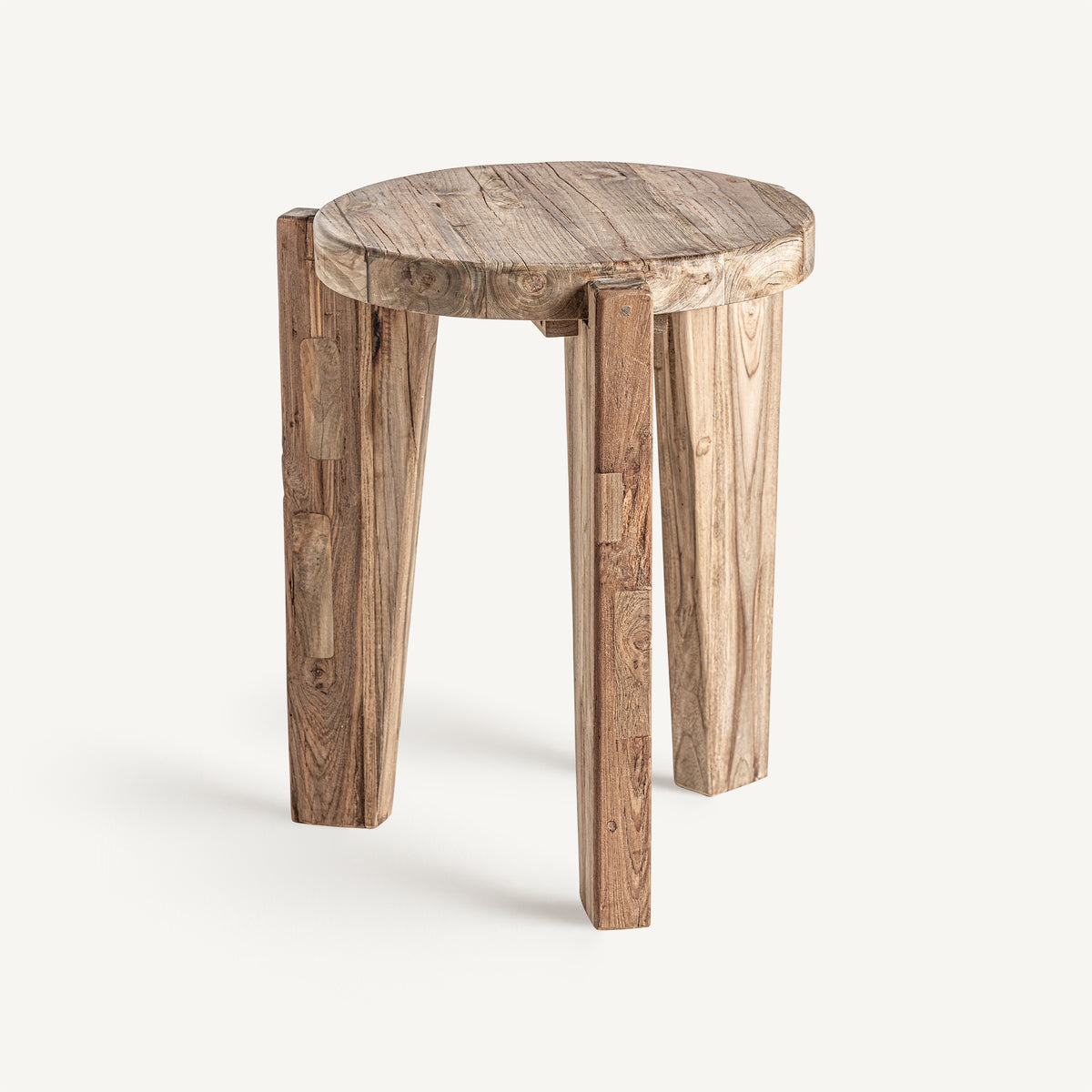Mesa auxiliar Lux — Madera de teca marrón
