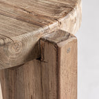 Mesa auxiliar Lux — Madera de teca marrón