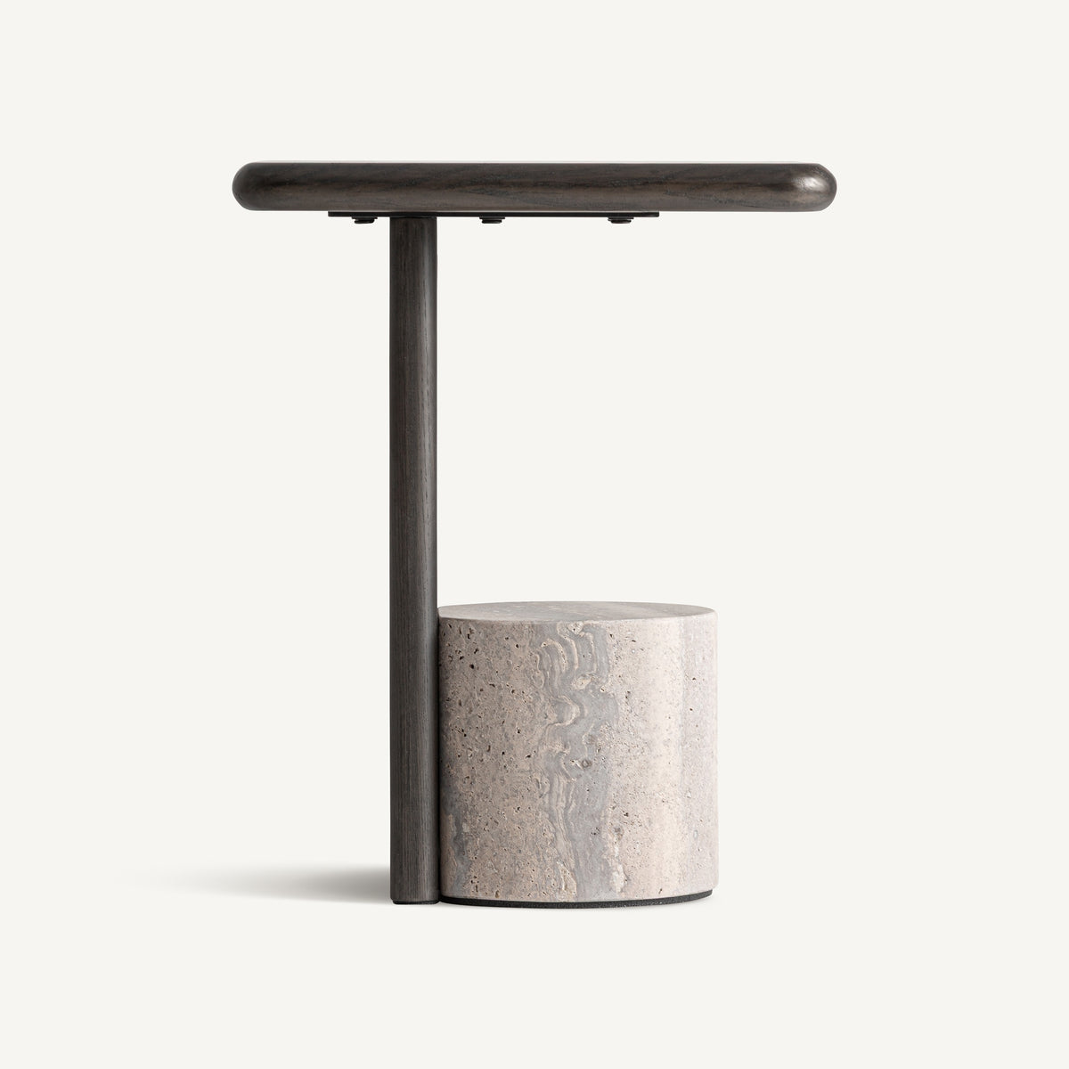 Mesa auxiliar Rignac — Travertino gris