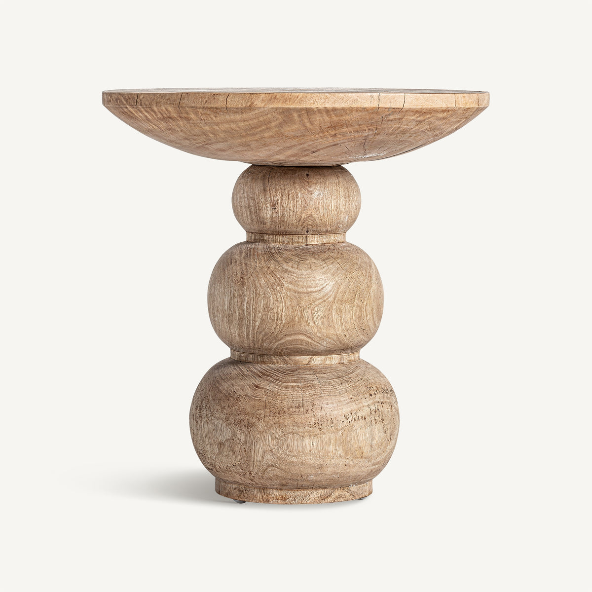 Mesa auxiliar Rimini — Madera de mango marrón