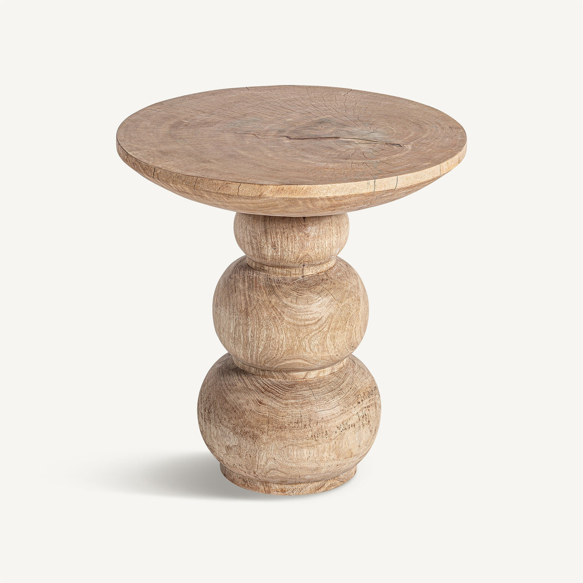 Mesa auxiliar Rimini — Madera de mango marrón