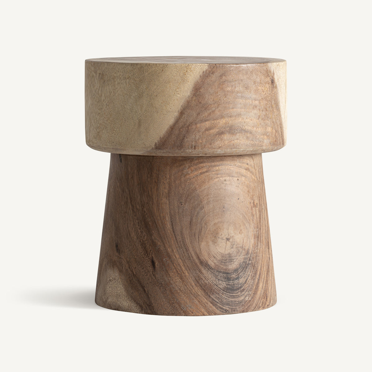 Mesa auxiliar Rimini — Madera suar marrón