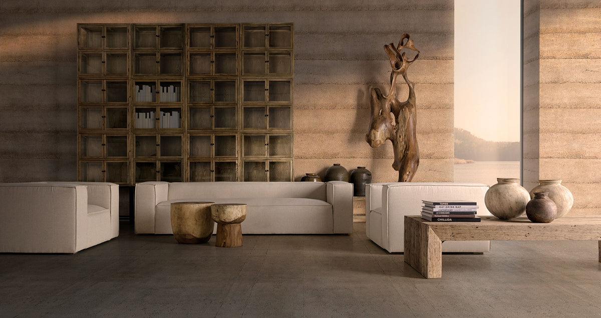 Mesa auxiliar Rimini — Madera suar marrón
