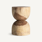 Mesa auxiliar Rimini — Madera suar marrón