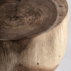 Mesa auxiliar Rimini — Madera suar marrón