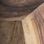 Mesa auxiliar Rimini — Madera suar marrón