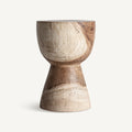 Mesa auxiliar Rimini — Madera suar marrón