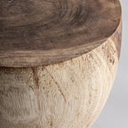 Mesa auxiliar Rimini — Madera suar marrón