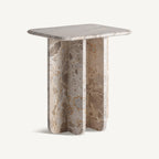 Mesa auxiliar Swalmen — Mármol beige