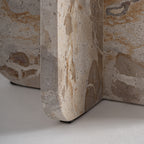 Mesa auxiliar Swalmen — Mármol beige
