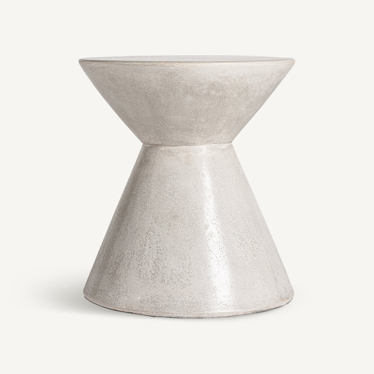 Mesa auxiliar Telfs — Cemento gris